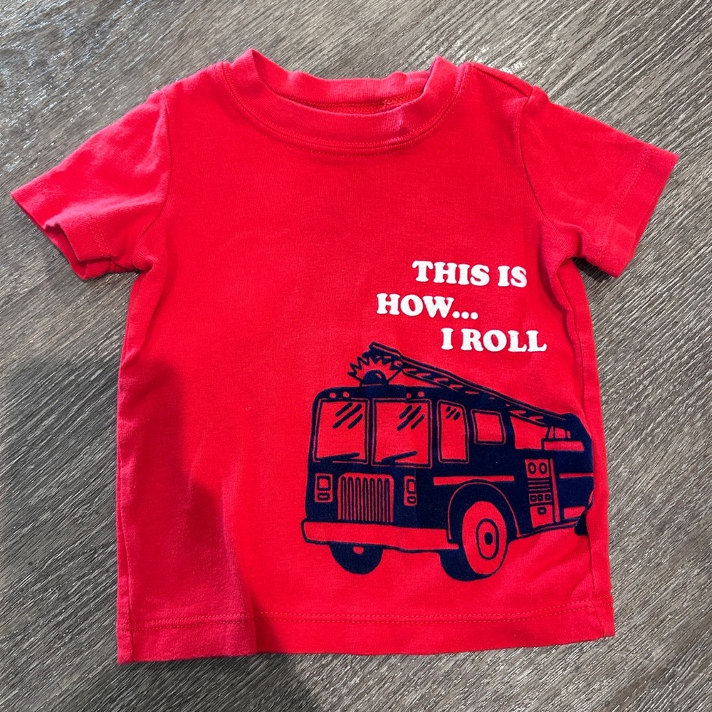 Carter's Bright Red Graphic Tee